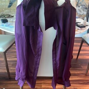Purple Sheer Women's Top